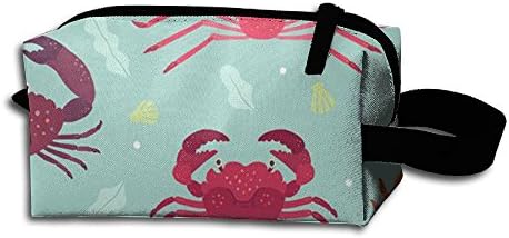 Crabby Pattern Portable Storage Pouch Bag Handbag