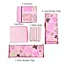 Wowelife Baby Pink Butterfly 7 Piece Baby Girl Bedding Crib Sets(Pink Butterfly)