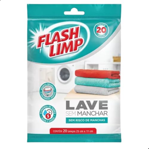 Kit 200 Panos Flashlimp Lavagens sem Risco de Manchar Toalhas e Roupas
