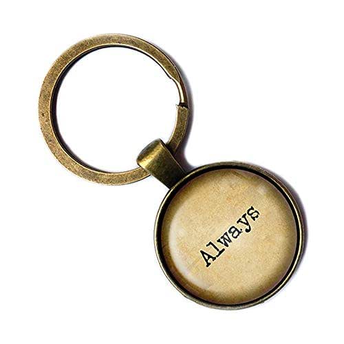 Always Bronze Keychain Keyring Handmade