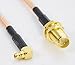 Siren(TM) RP-SMA Female to MMCX Male Right Angle Coaxial Pigtail Cable 8