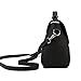 The Best Ladies PU Leather Vintage Top-handle Handbags 50's style Cross-body Bag with Bow For Women (Black)