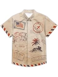 Hawaiian Shirts for Men Summer Beach Casual Short