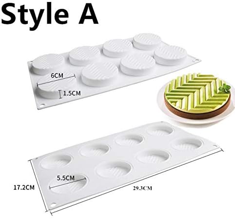 FTFSY Tart Cake Mold For Baking Dessert Ring Art Mousse Silicone 3D Mould Silikonowe Moule Tartlet Pan Pastry Tools,Style A