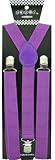 JTC Belt Great Quality Unisex Suspenders Plain Purple