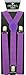 JTC Belt Great Quality Unisex Suspenders Plain Purple