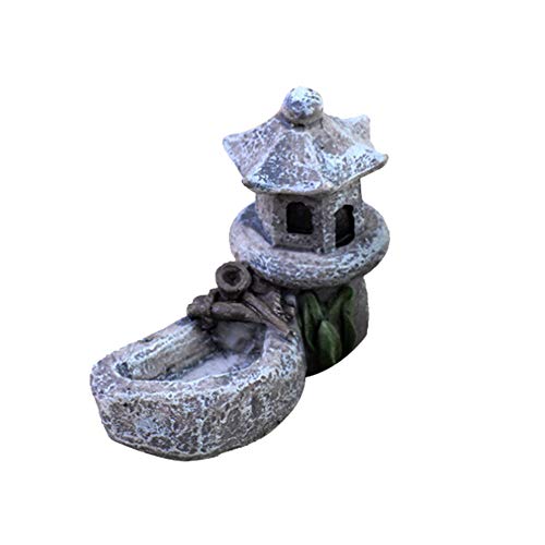 Glumes Miniature Plant Pots Bonsai Craft Micro Landscape Fairy Garden Kits Figurines for Miniatures Ornaments Fairies Gardens House Terrarium Kit Dollhouse Supplies DIY Outdoor Decorations