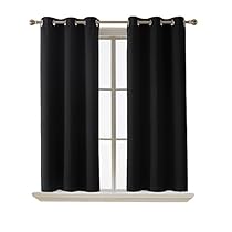 Deconovo Room Darkening Thermal Insulated Blackout Grommet Window Curtain for Bedroom