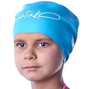 Amazon.com : Swim Caps for Long Hair Kids - Swimming Cap ...