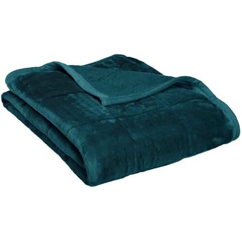 dark teal throw blanket