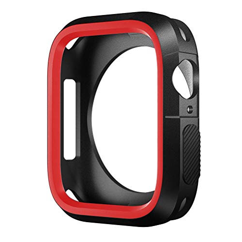 SLEO Watch Case for New Apple Watch Series 4 Case,SLEO Ultra Thin Anti-Scratch Flexible Soft Shock Resistant TPU Cover for New Apple Watch Series 4 40mm - Red
