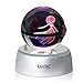 AXAYINC 3D Crystal Ball LED Night Lights Advance Laser Engraving Children's Gift (Gardevoir)