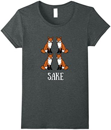 Womens Four Fox Sake T-Shirt Large Dark Heather
