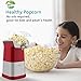 OPOLAR Fast Hot Air Popcorn Popper Machine, No Oil Popcorn Maker with Measuring Cup and Removable Top Cover, Ideal for Watching Movies and Holding Parties in Home, Healthy, 1200W