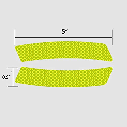 Reflective Tape Caution Warning Safety Reflector Strips Sticker Fluorescent Waterproof Reflective Car Decals for Automobile Car Pickup Truck SUV RV Boat Motorbike Helmet 4pcs (Blue, 5.5-in x 0.9-in)