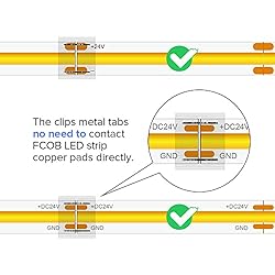 BTF-LIGHTING FCOB COB 10mm 0.39in Connector Kit