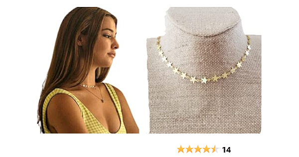 Gold Star Sarah Cameron Necklace Choker 