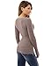 PattyBoutik Women's Ribbed V Neck Zip Embellished Sweater