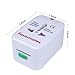 Travel Adapter,All in One Design-With US UK EU AU/CN International Plug and Universal AC Sockets, Wall AC 110-250V Power Multi Outlet Adapter Worked for More than 150 Countries