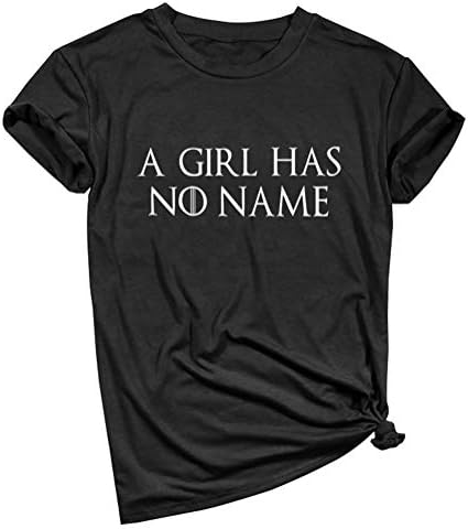Women's A Girl Has No Name Graphic Cute T Shirt