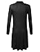 BIADANI Women Long Sleeve Classic Open Front Lightweight Duster Cardigan