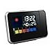 iKKEGOL Digital Time Projector LED Weather Temperature Humidity Wall Projection Alarm Snooze Clock Calendar