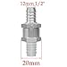Non Return Valve - Fuel Non Return One Way Check Valve Petrol Diesel Aluminium Alloy (12mm 1/2
