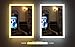 HAUSCHEN 32x24 inch LED Bathroom Wall Mounted Mirror with High Lumen+CRI 95 Adjustable Color Temperature+Anti Fog+Dimmer Function+IP44 Waterproof+Vertical & Horizontal