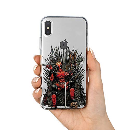 Koldan Case for iPhone and Samsung Google Pixel deadpool throne Case iPhone 7 Case iPhone 8 Case Samsung S8 Case iPhone 8 Plus Case iPhone 10 Cover iPhone Silicone Case Clear Case iPhone XS XS Max XR