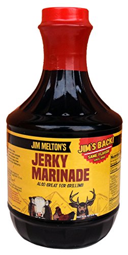 Jim Melton's Jerky Marinade (Est. 1999) - Make Your Own Homemade Jerky (12 Pounds - 32 Ounce) - Contains no MSG or Nitrates (no Cure Needed) - Delicious Hickory Smoke Flavor - Also Great on the Grill
