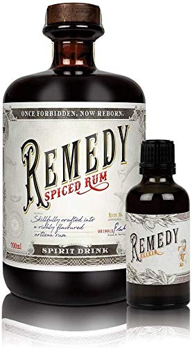 Remedy Spiced Rum 0,7 Liter & Remedy Elixir Likör auf Rumbasis 0,05 Liter