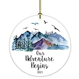 Our Adventure Begins Christmas Tree Ornament Gift