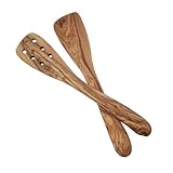 Naturally Med - Olive Wood Set Of 2 Spatulas
