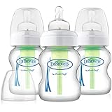 Dr. Brown's Options Wide 3 Piece Neck Glass Bottle, 5 Ounce