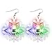 Christmas Light Up LED Earrings (Snowflake)