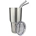 EHME New Replacement Lids for 30 oz YETI or RTIC Tumbler Cups,Keep Straw in Place,2 Free Stainless Steel Straws Included
