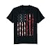 Mens Mechanic Shirt: The Official Mechanic USA Flag T-Shirt 3XL Black