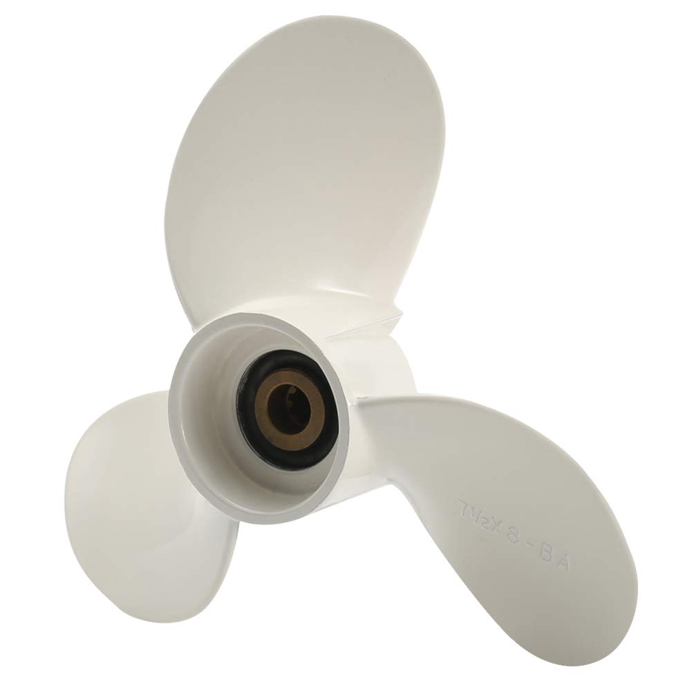 EIMSOAH Boat Propeller,7 1/2 X 8 Ba Outboard Motor Replacemen,3 Blade Aluminum Outboard Motor Propeller for 4HP 5HP