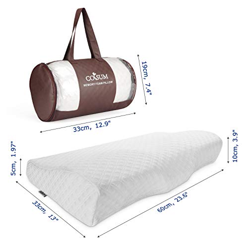 Cervical Pillow for Neck and Shoulder Pain, Coisum Orthopedic Memory