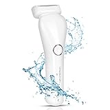 Electric Women Shaver â€“ Waterproof Hair Removal Body Trimmer Lady Shaver For Arms, Underarm Legs, Bikini Trimmer, Use Wet & Dry, IPX7 Battery Operated Women Hair Remover Razor For All Skin Types