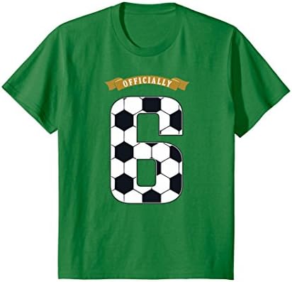 Kids Birthday Soccer Shirt 6 years old kid - All Numbers Soccer 8 Kelly Green