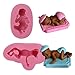 Bozoa(2Pcs) Baby Cake Fondant Mold for Cake Decoration Chocolates Candy Soap Making 3D Sleeping Baby Silicone Molds Polymer Clay Mold Cupcake Decoration