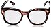 Peepers by PeeperSpecs Women's Blue Light Blocking Reading Glasses & No Correction Eyewear-Center Stage Oversized, Tortoise-Original Lens, 52 mm + 2.5
