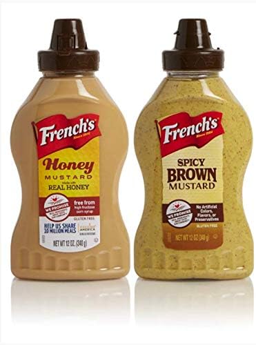 French's 12oz Squeeze Mustard Variety 2-Pack - Honey Mustard, Spicy Brown