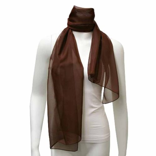 Luxury Divas Long Sheer Chiffon Scarf