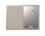 Bi-Office Lavender Tableau Mixte Affichage Tissu Et Magnétique 60x45 Cm Cadre MDF Perle