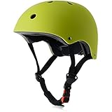 Ouwoer Kids Bike Helmet, CPSC Certified, Adjustable and Multi-Sport, from Toddler to Youth (Green)