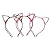 Manc GG Boutique Cat Ear Metal Headbands Headwear Hair Headband Accessories for Women and Girls 10PCS