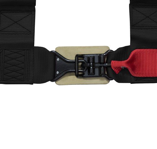 STVMotorsports 4 Point Shoulder Harness Set - 2" Pads - Universal H-Type - Bolt in - Latch and Link Quick Release - for Off-Road, UTV, Trucks, Side by Side (Pair) (Black)