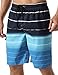 Nonwe Men's Beachwear Summer Holiday Swim Trunks Quick Dry Striped
